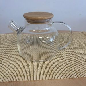 Élégance Naturelle : Théière en Verre & Bambou 80cl avec filtre