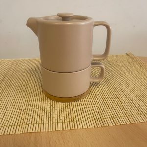 Théière Solitaire Rose avec Tasse Amovible